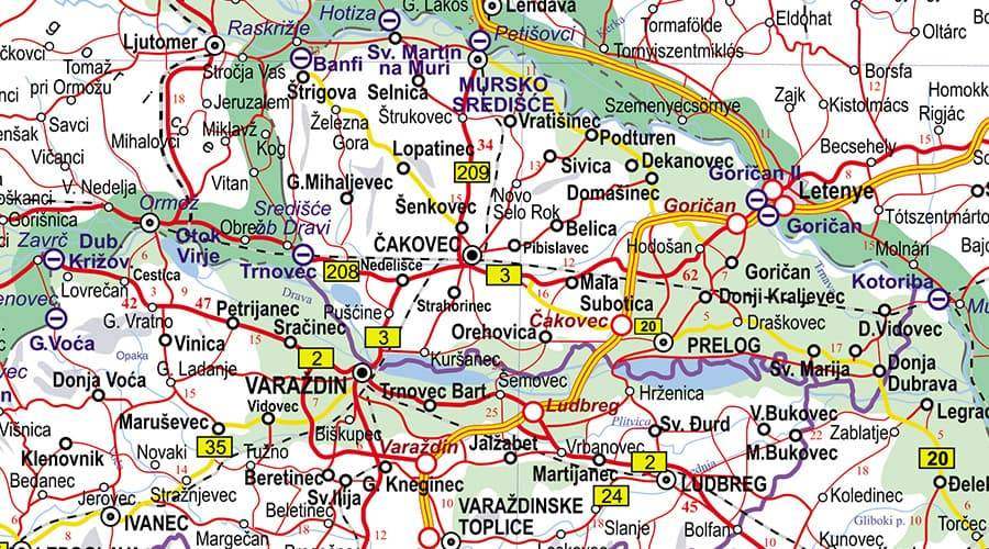 Auto karta Hrvatske Čakovec