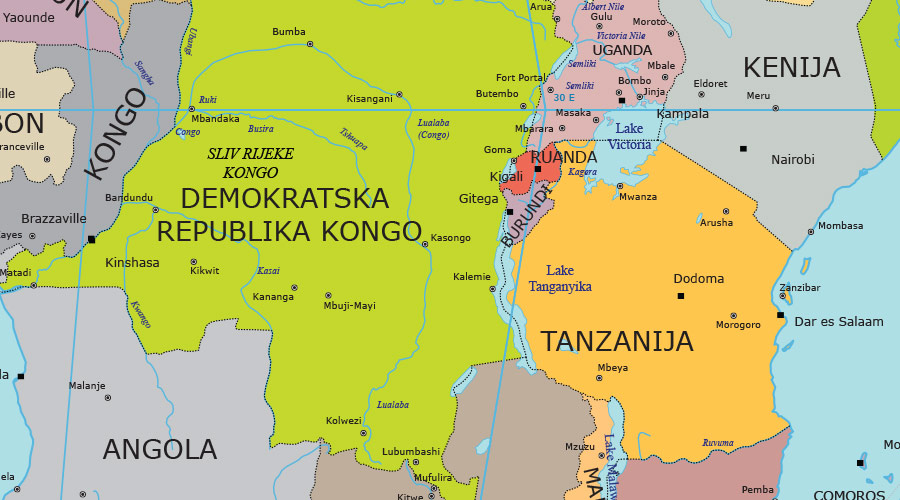 Eckert-I politička karta Bliski istok