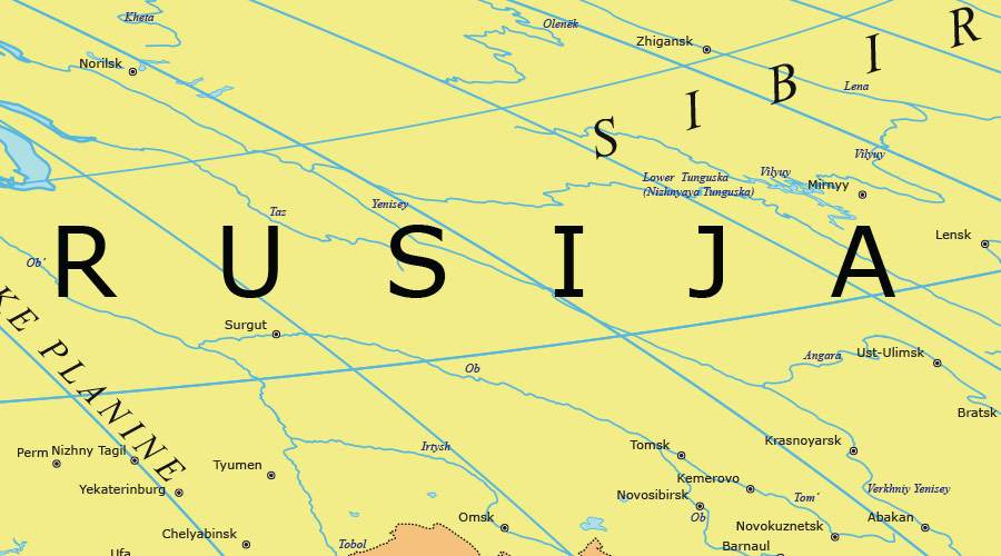 Hammer-Aitoff politička karta