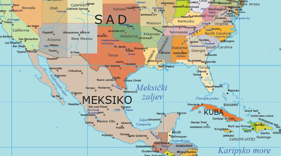 Mercator politička karta