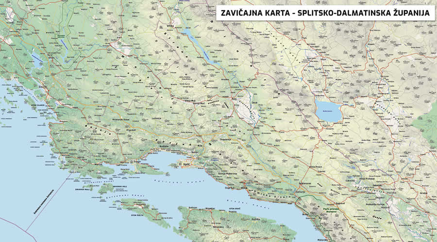 Zavičajna karta Splitsko-dalmatinske županije