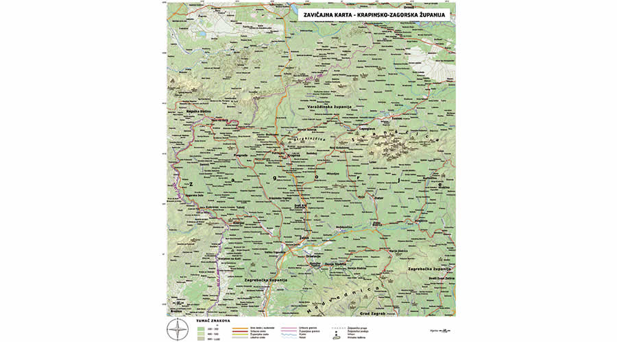 Zavičajna karta Krapinsko-zagorska županija