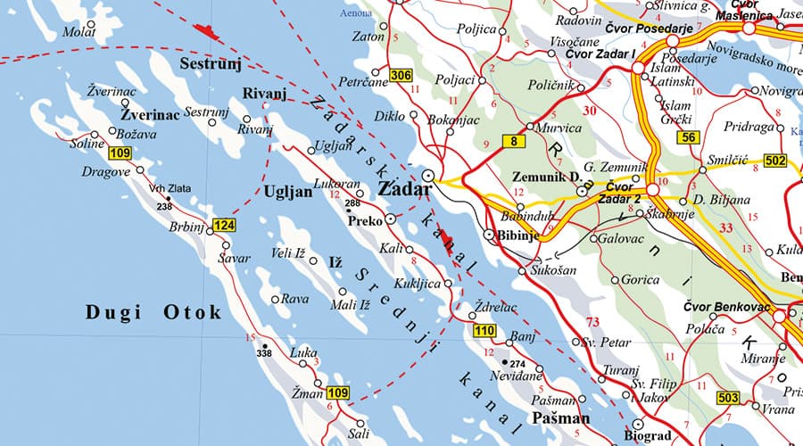 Auto karta Balkan zadar