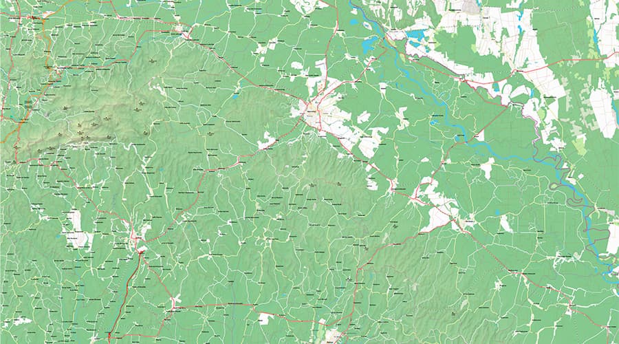 Koprivnica-Križevačka County map