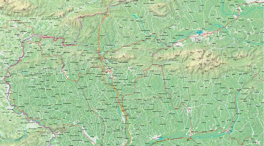 Krapina-Zagorje County map