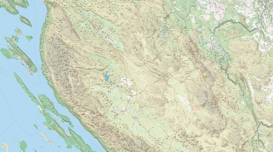 Lika-Senj County map