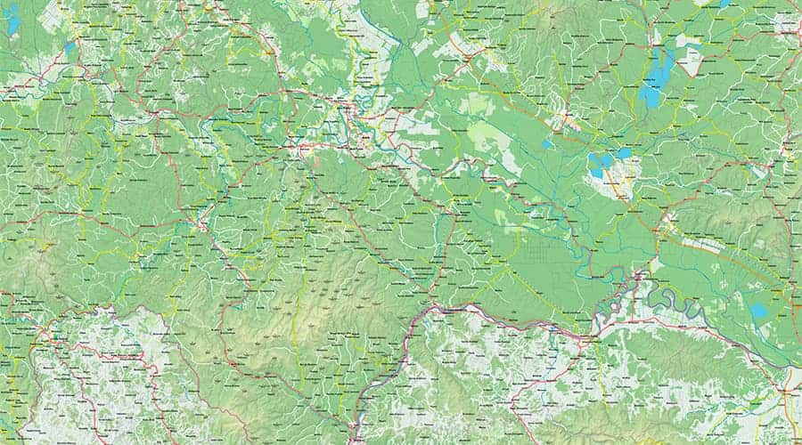 Sisak-Moslavina County map