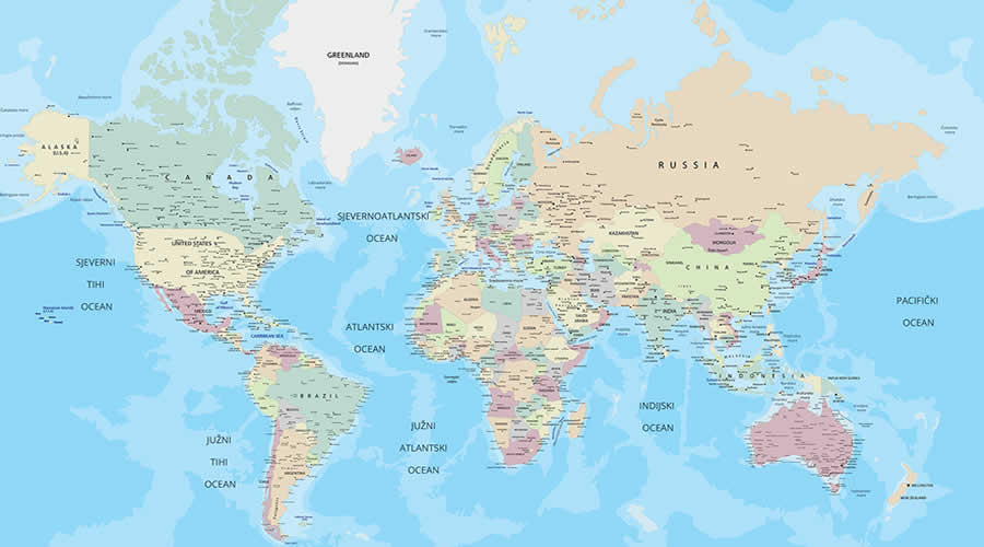 Political map of the world DJOO6