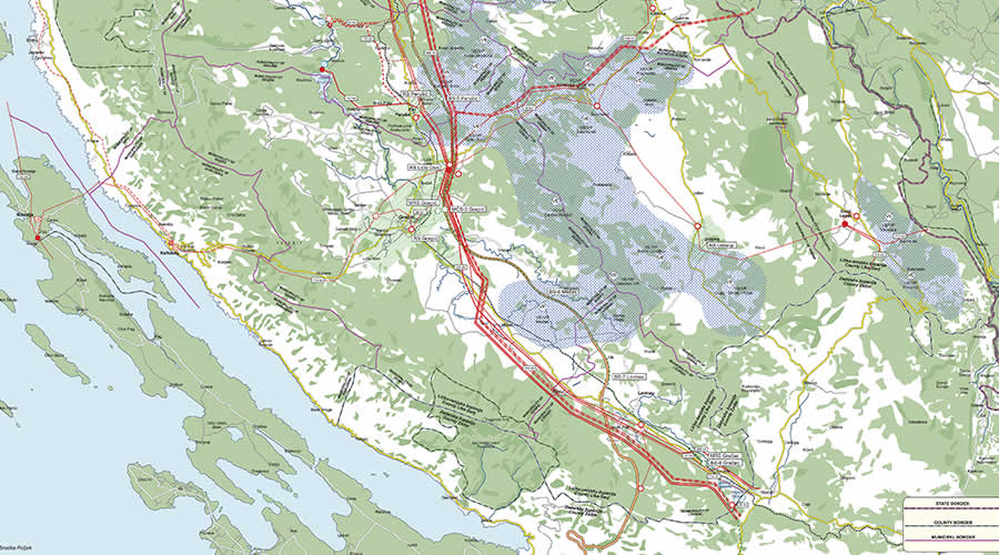 Elektroprivreda Lika map