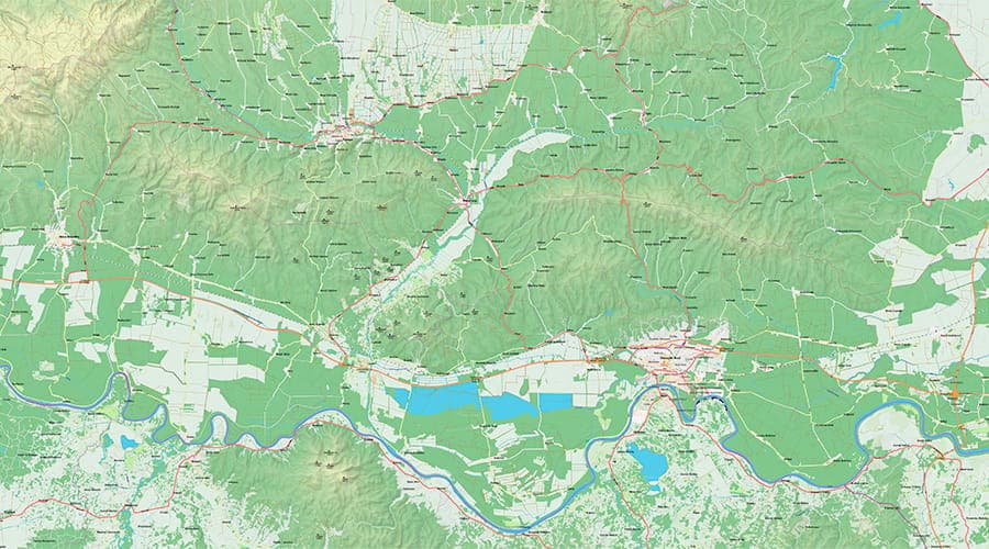 Brod-Posavina County map