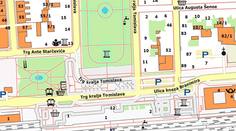 Zagreb plan grada željeznički kolodvor