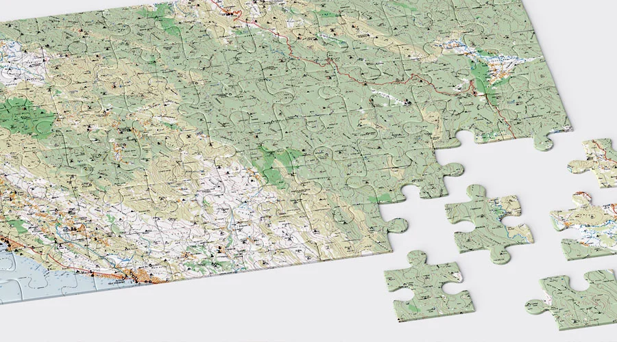 Topo karta Vinodola, puzzle 