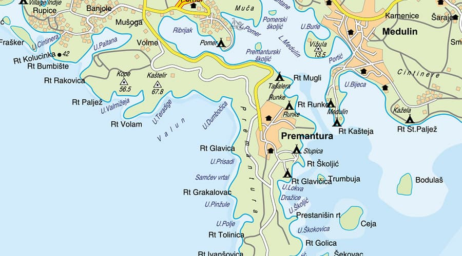 Istra karta Premantura