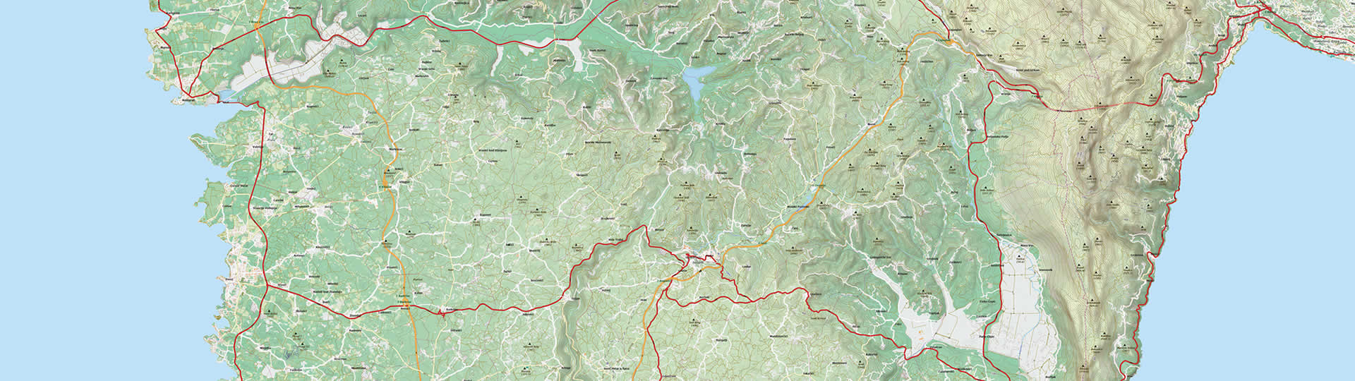 Istarska županija karta